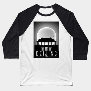 Beijing black and white poster Baseball T-Shirt